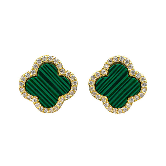 Green Clover Earring