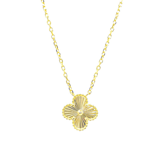 Laser Cut Clover Necklace