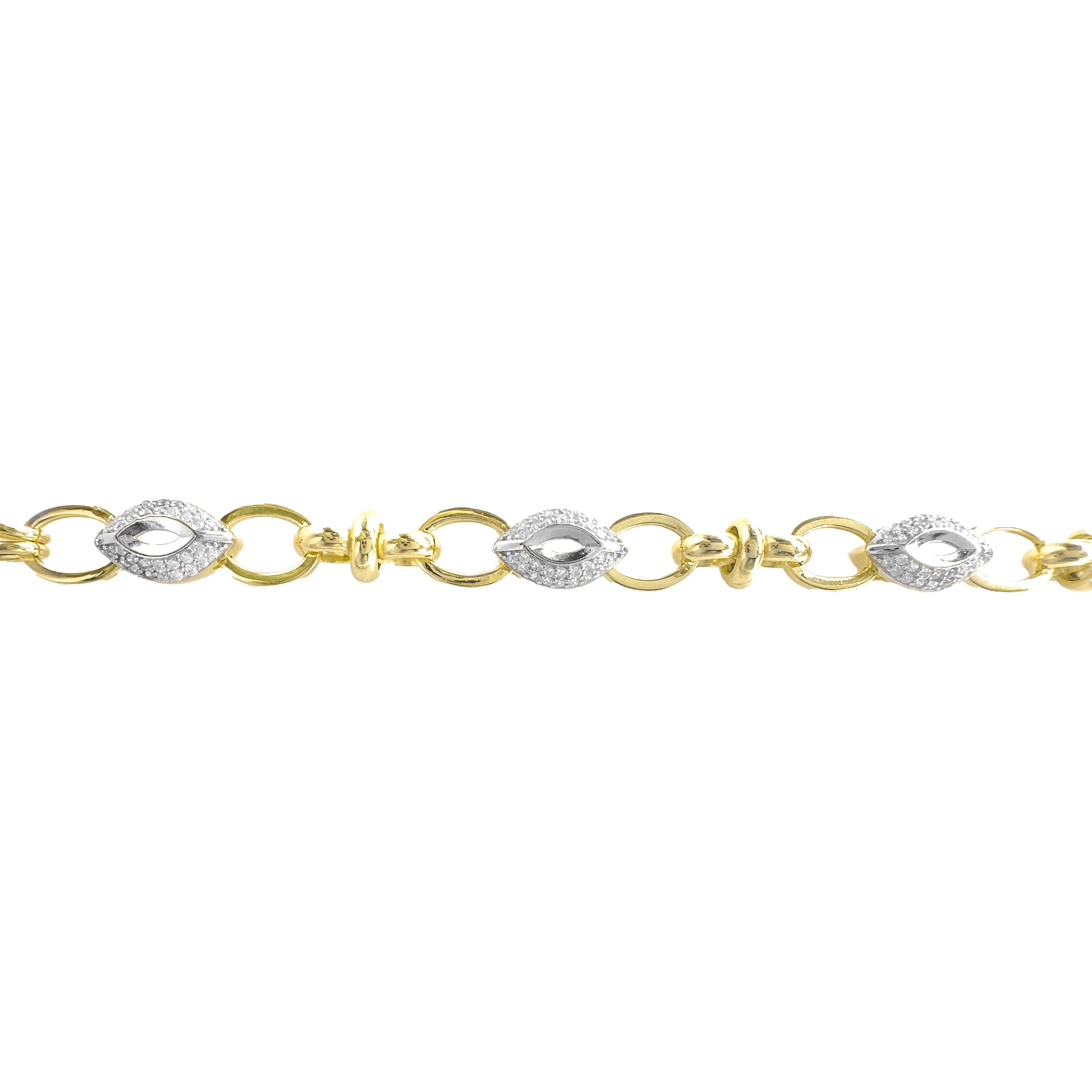 Midye Model Taşlı Hollow Bileklik