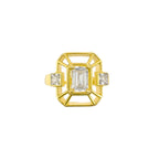 Baguette-Stein-Vintage-Ring