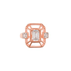 Baguette-Stein-Vintage-Ring