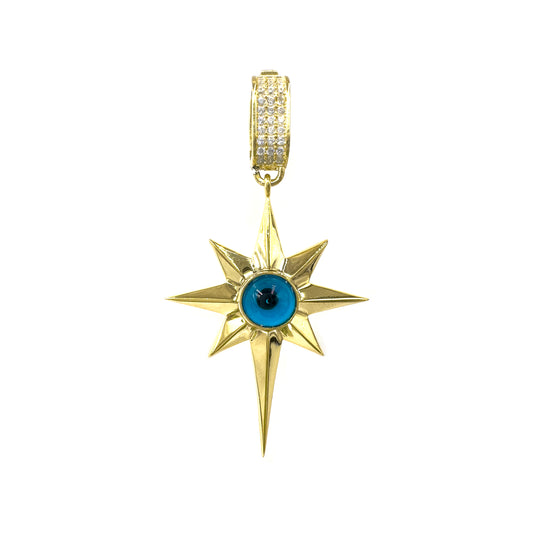 Evil Eye Polar Star Pendant / Charm