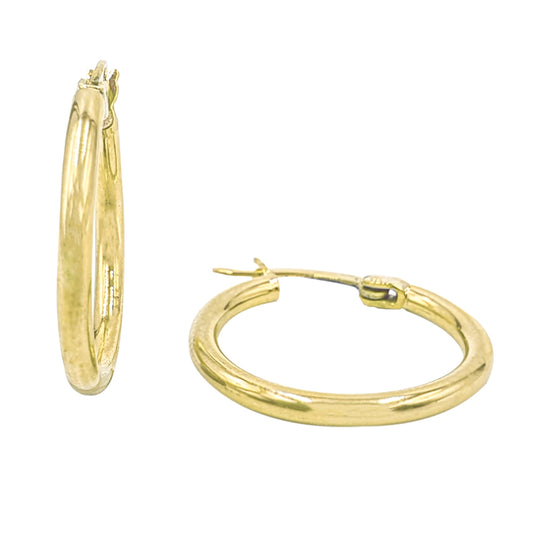 Four cm Thin Hoop Earrings