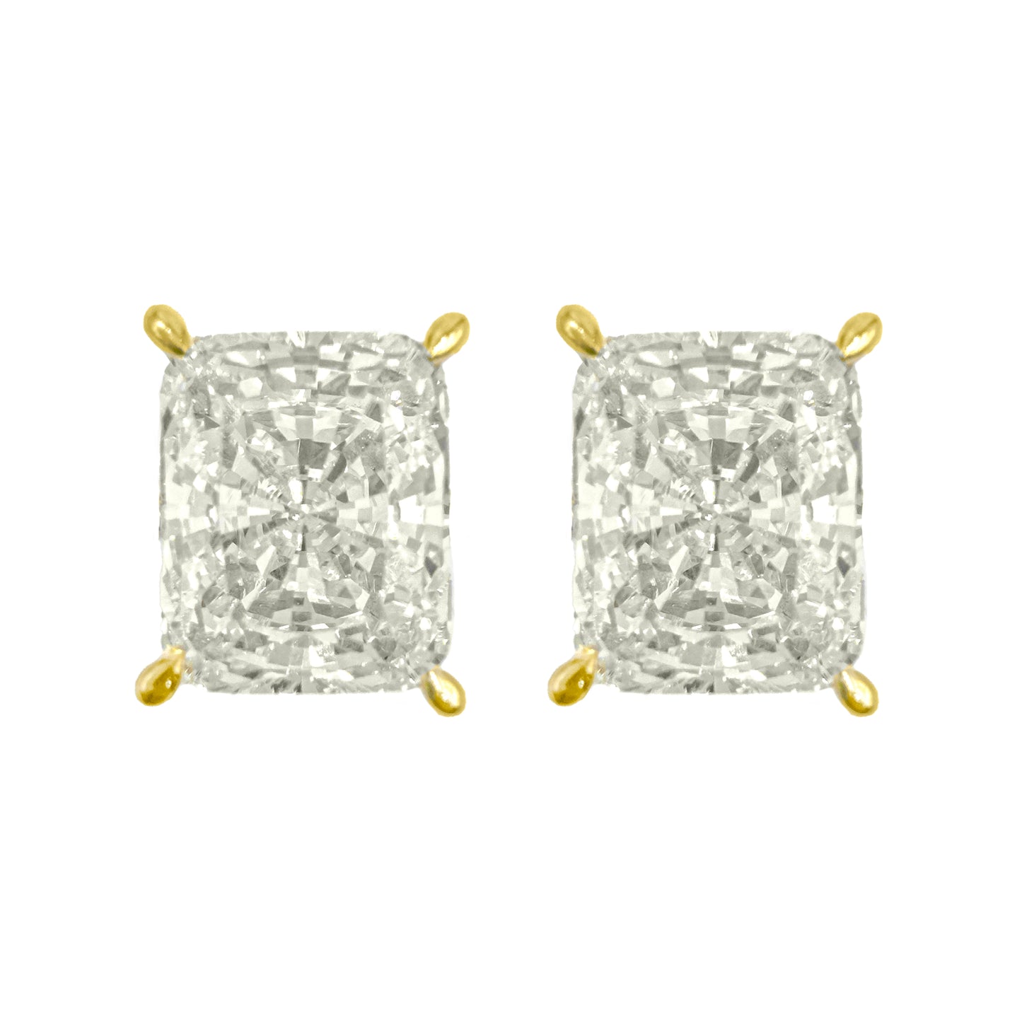 Taşlı Montür G-Color Radiant Baget Küpe