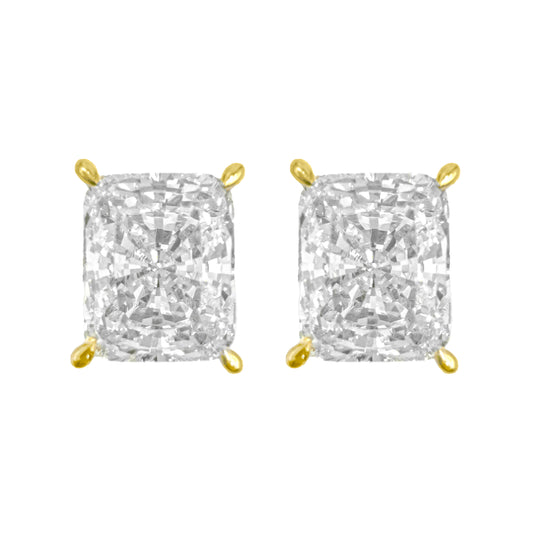 Taşlı Montür Mozanit Radiant Küpe