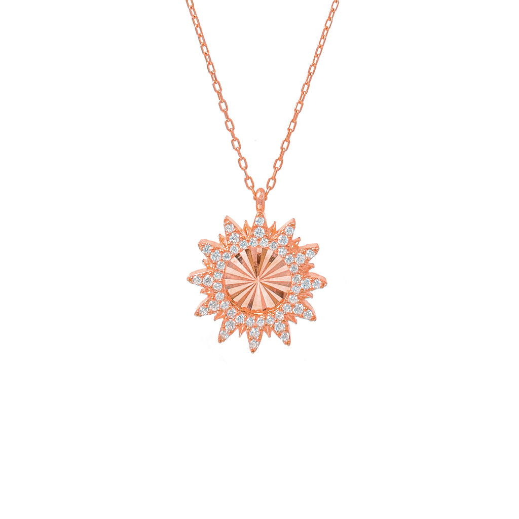 Lazer Kesim Güneş Kolye