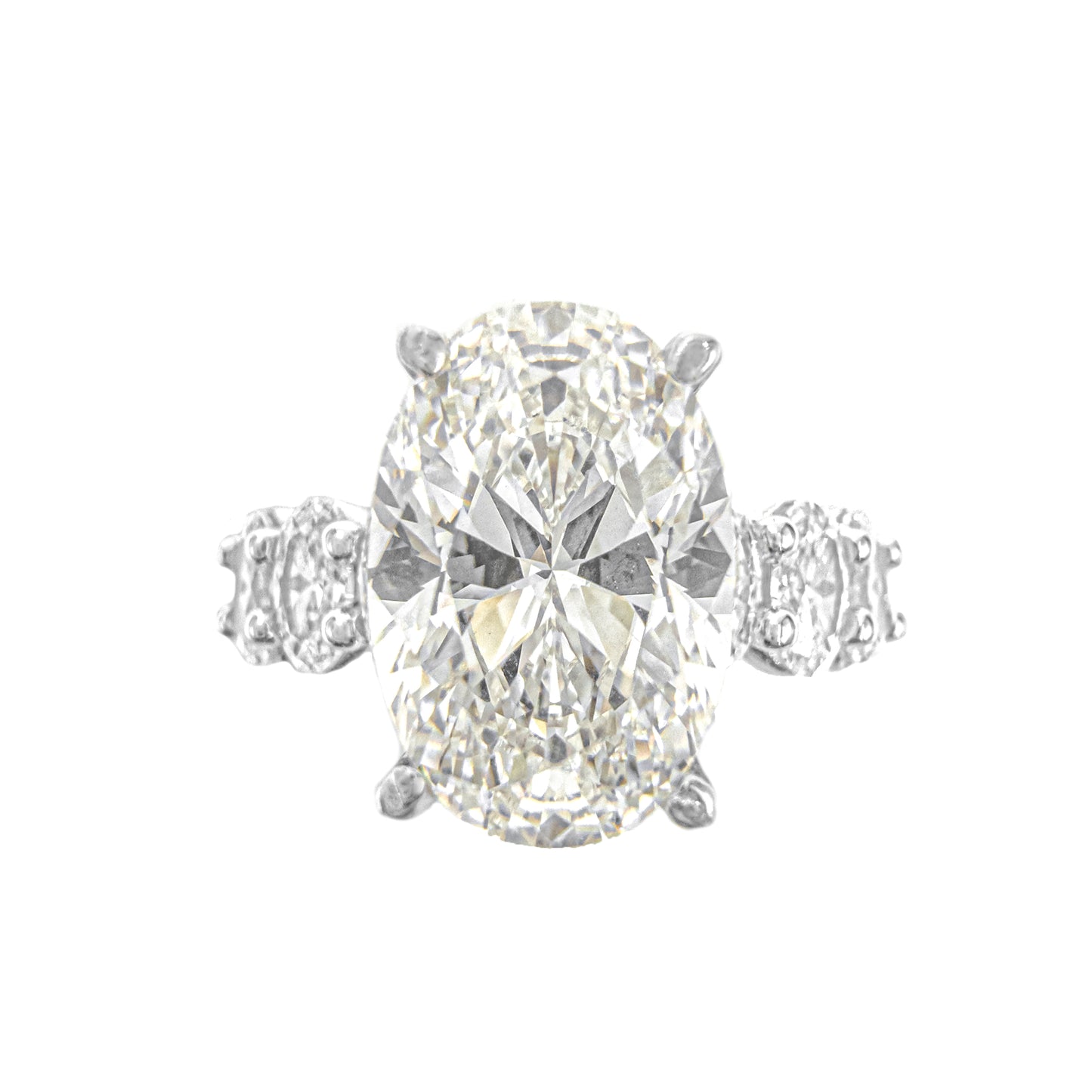 Oval Taşlı Kolu Oval G-Color Yüzük