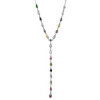 Karışık Renkli Taşlı Y Kolye