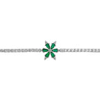 Armband "Blumen-Wasserfall" mit bunten Steinen