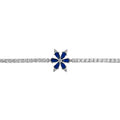 Armband "Blumen-Wasserfall" mit bunten Steinen