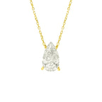 Taşlı Montür G-Color Damla Kolye