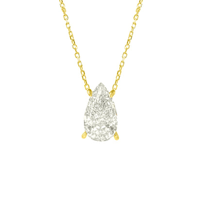 Taşlı Montür G-Color Damla Kolye