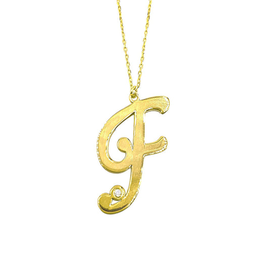 Cursive Letter Necklace