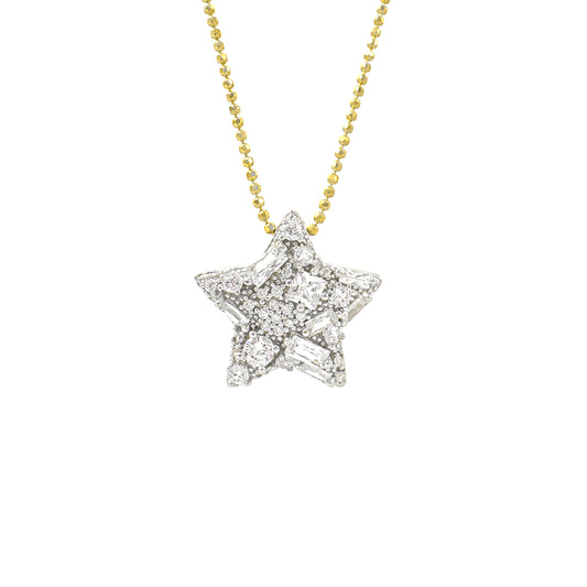 Two Color Star Necklace