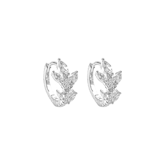 Stone Toba Hoop Earrings