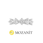 İki Karat Mozanit Beştaş Yüzük