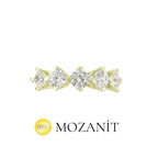 Two Carat Moissanite Five Stone Ring