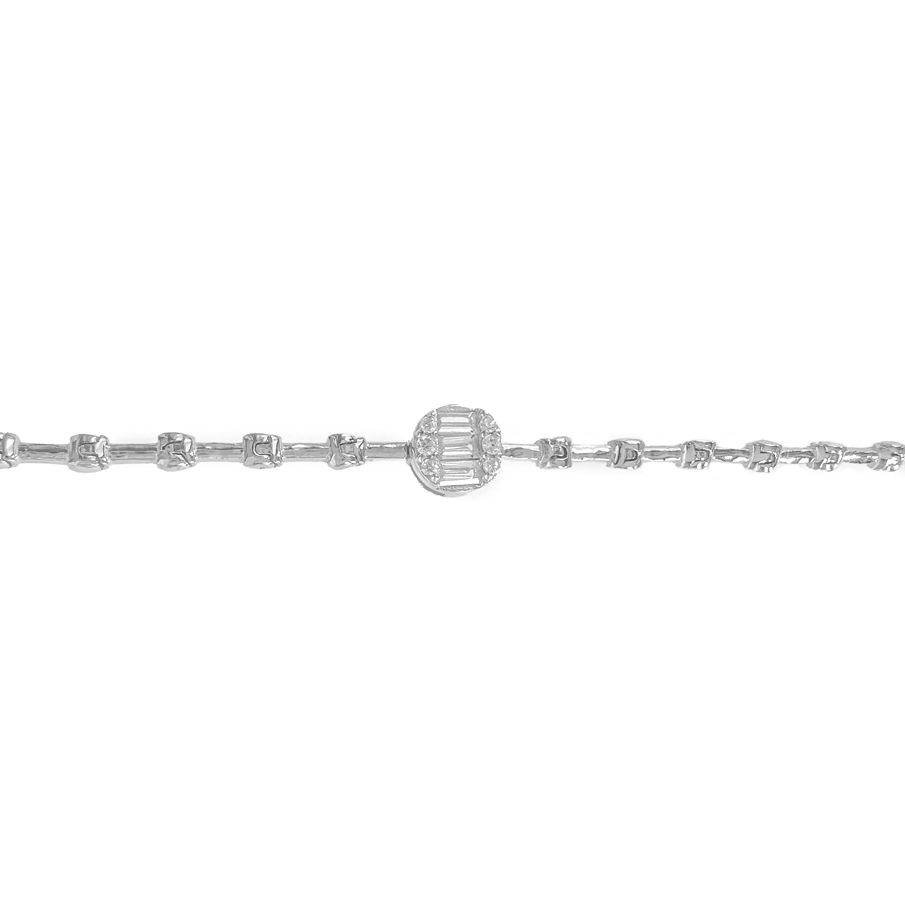 Armband mit Baguette-Steindetails