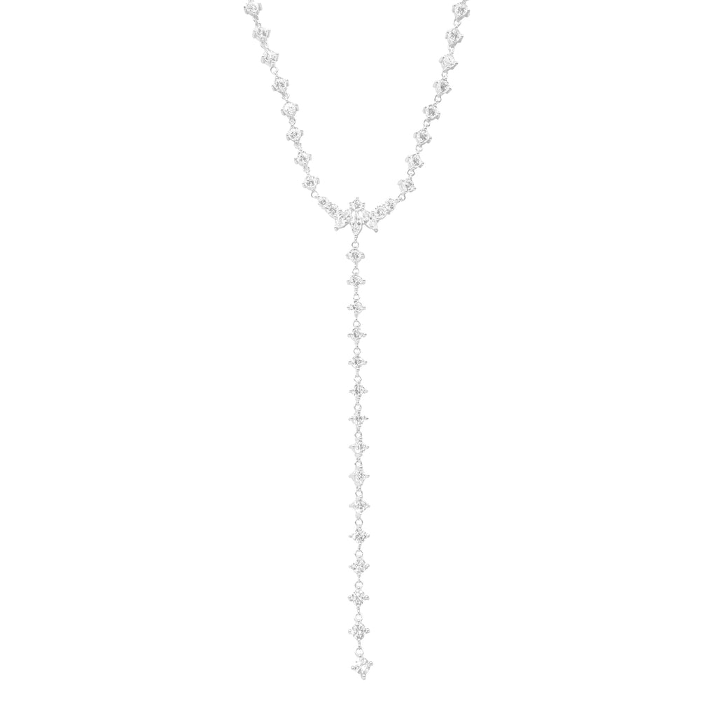 Taşlı Markiz Y Kolye