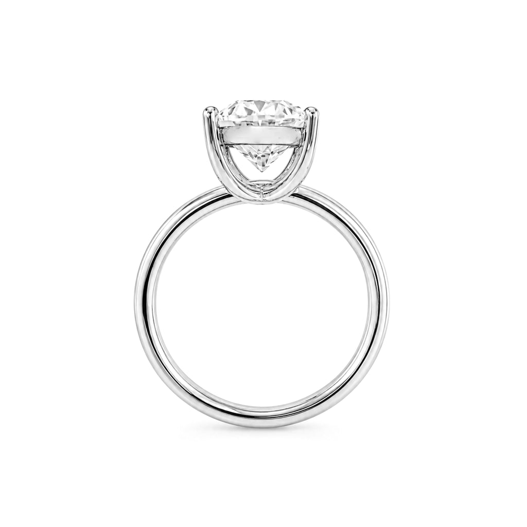 Üç Karat Mozanit Oval Yüzük