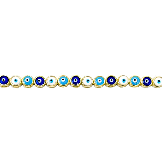 Colorful Enamel Evil Eye Bracelet