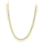 Bianca Sıralı Taşlı Sallantılı Kolye