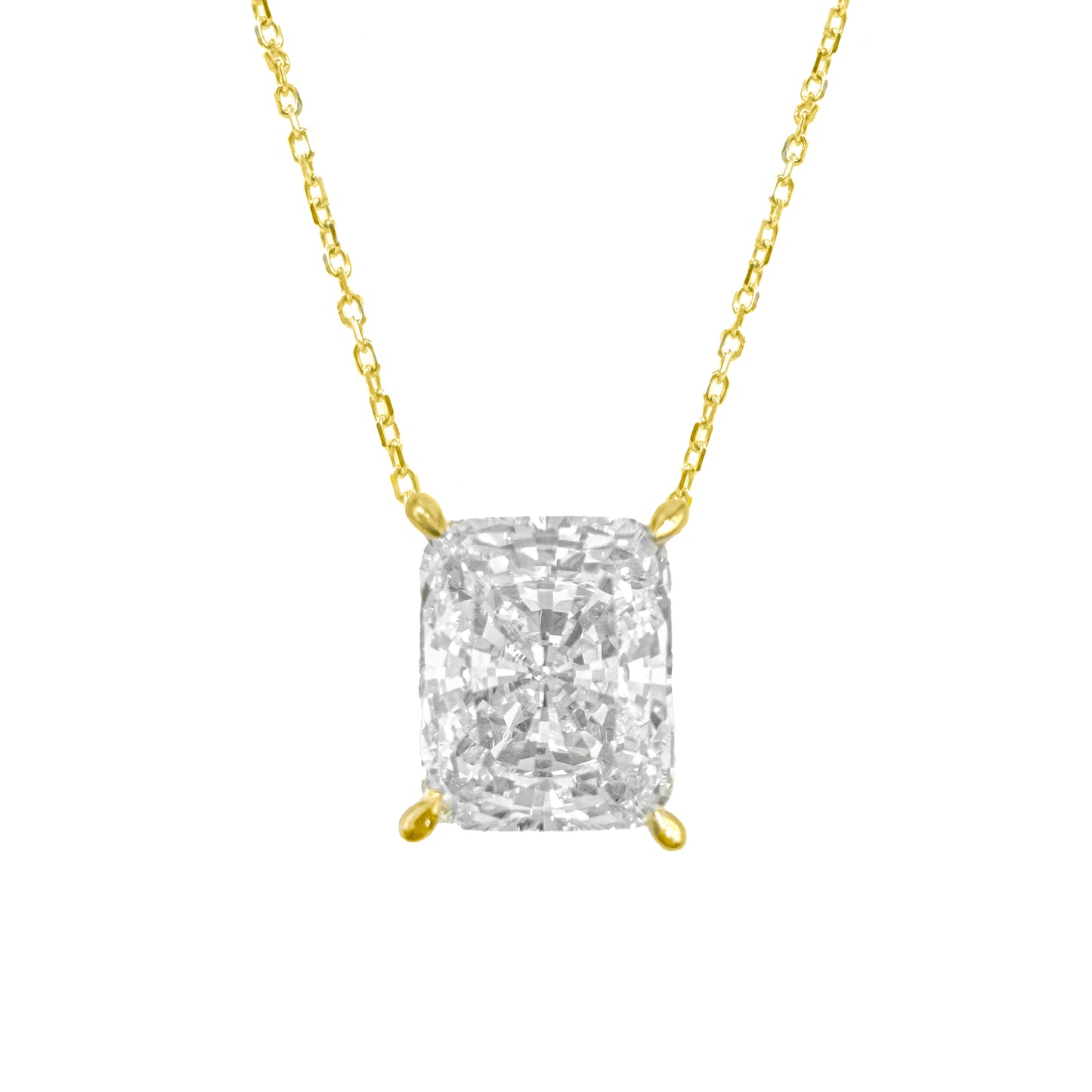 Taşlı Montür Radiant Mozanit Kolye