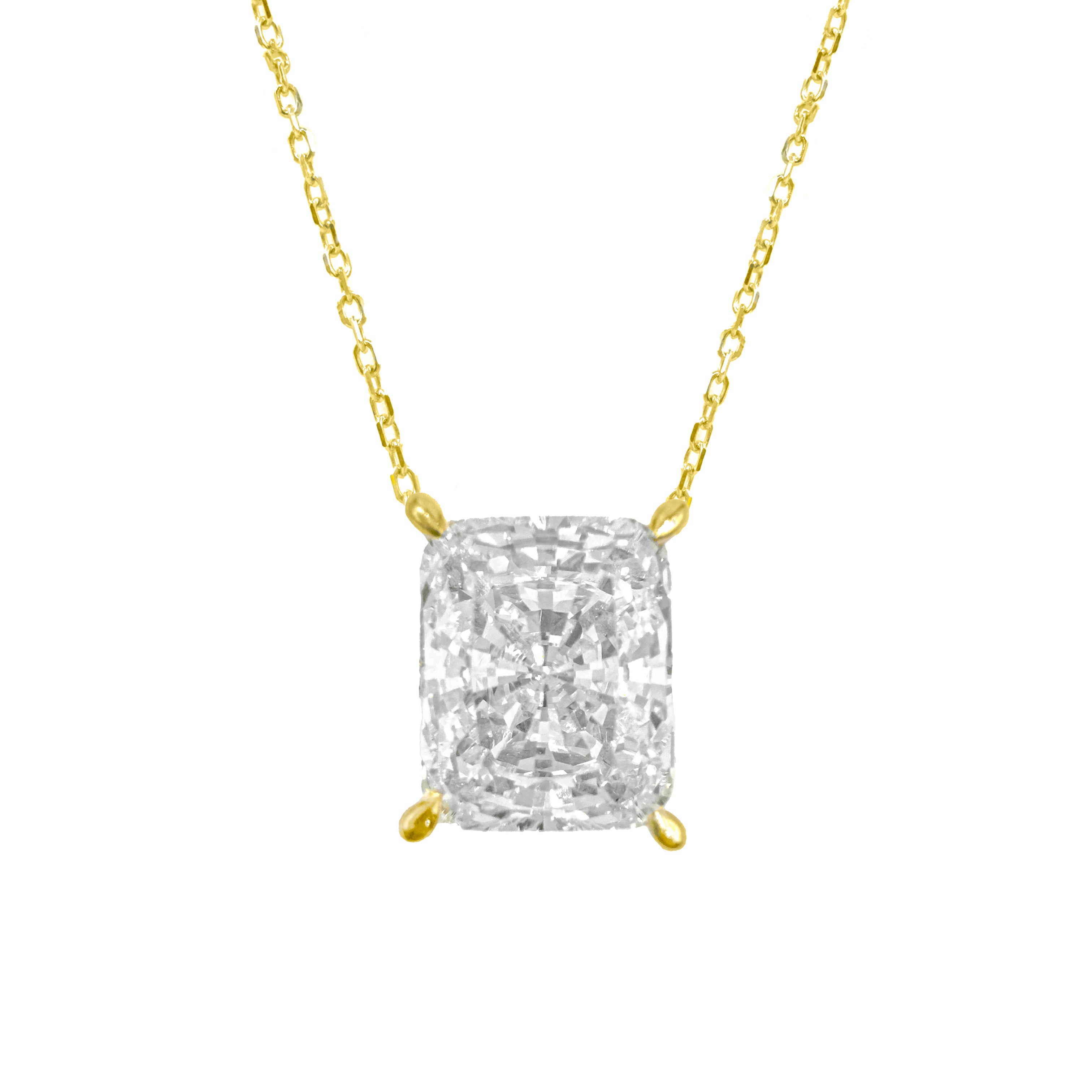 Taşlı Montür Radiant Mozanit Kolye