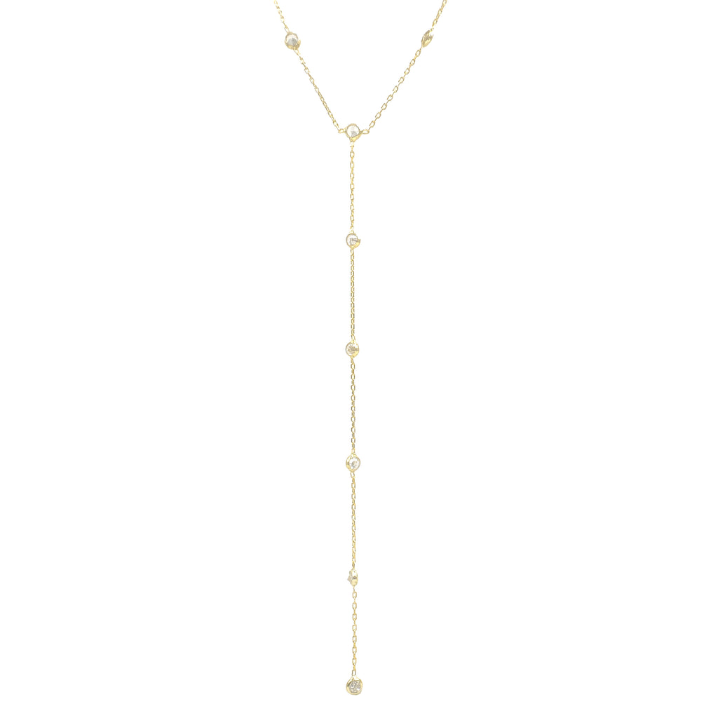 Designer Taşlı Y Kolye