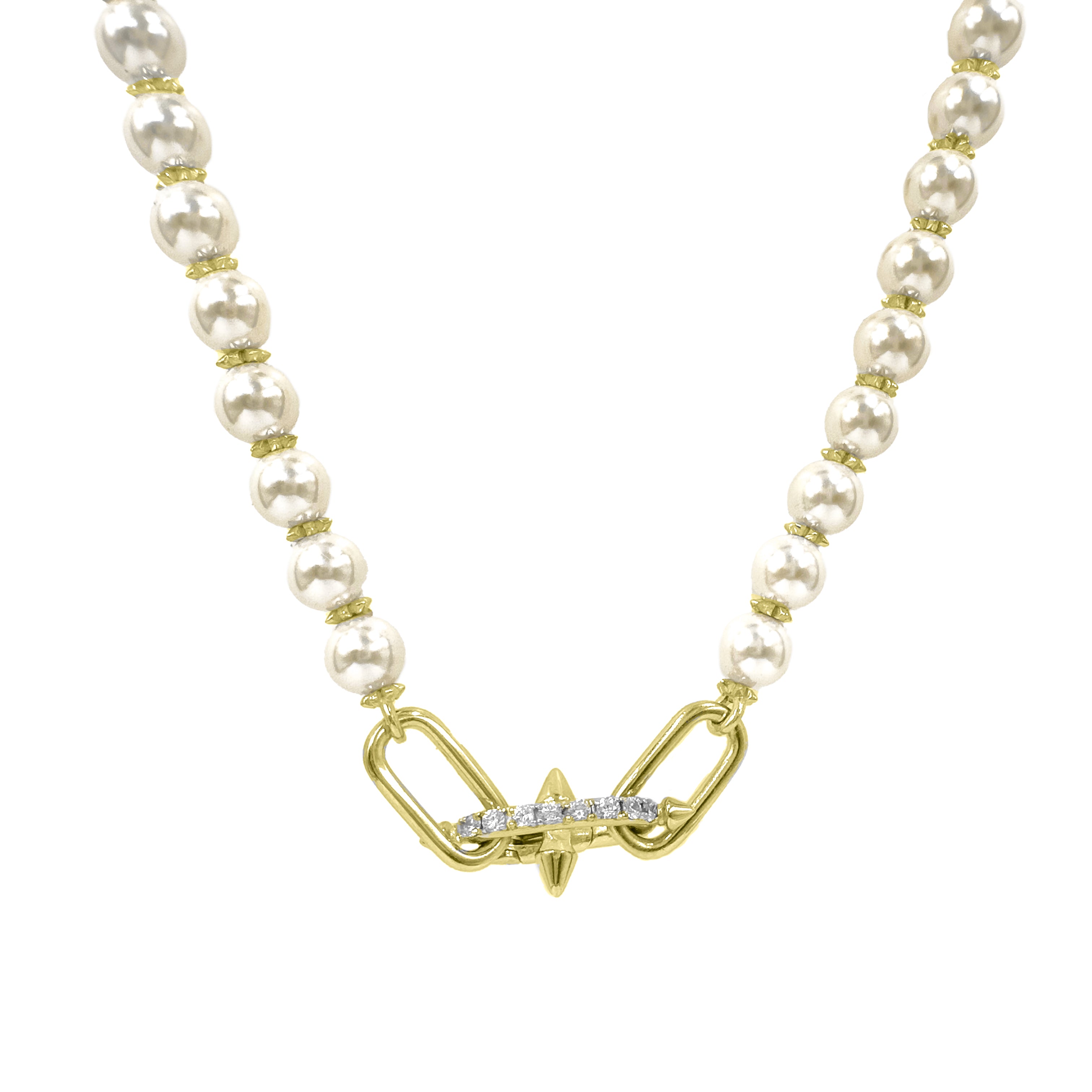 Taşlı Tif İnci Kolye