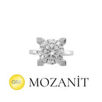 0.80 Karat Mozanit Tektaş Yüzük