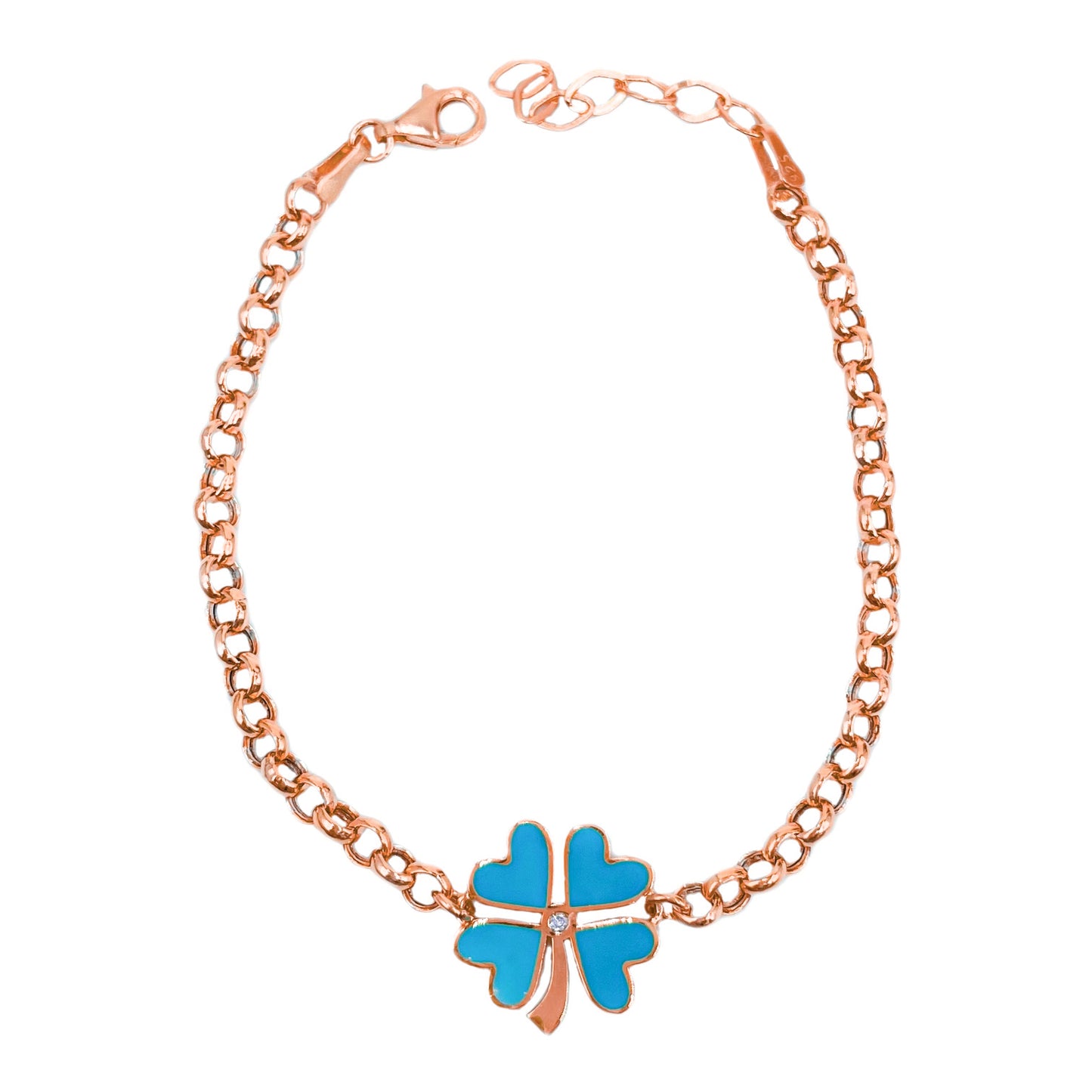 Enameled Clover Bracelet