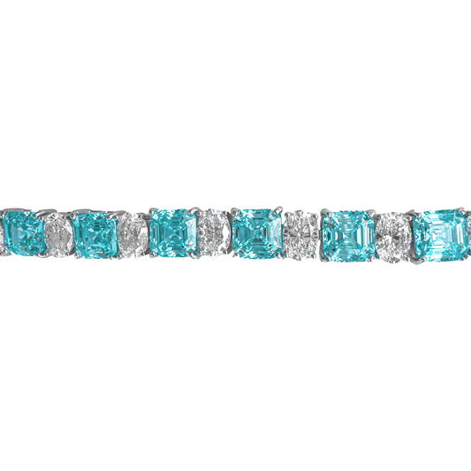 Blue Stone Square Waterway Bracelet