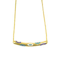 Emaille Evil Eye Halskette