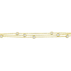 Dreireihiges Steinarmband