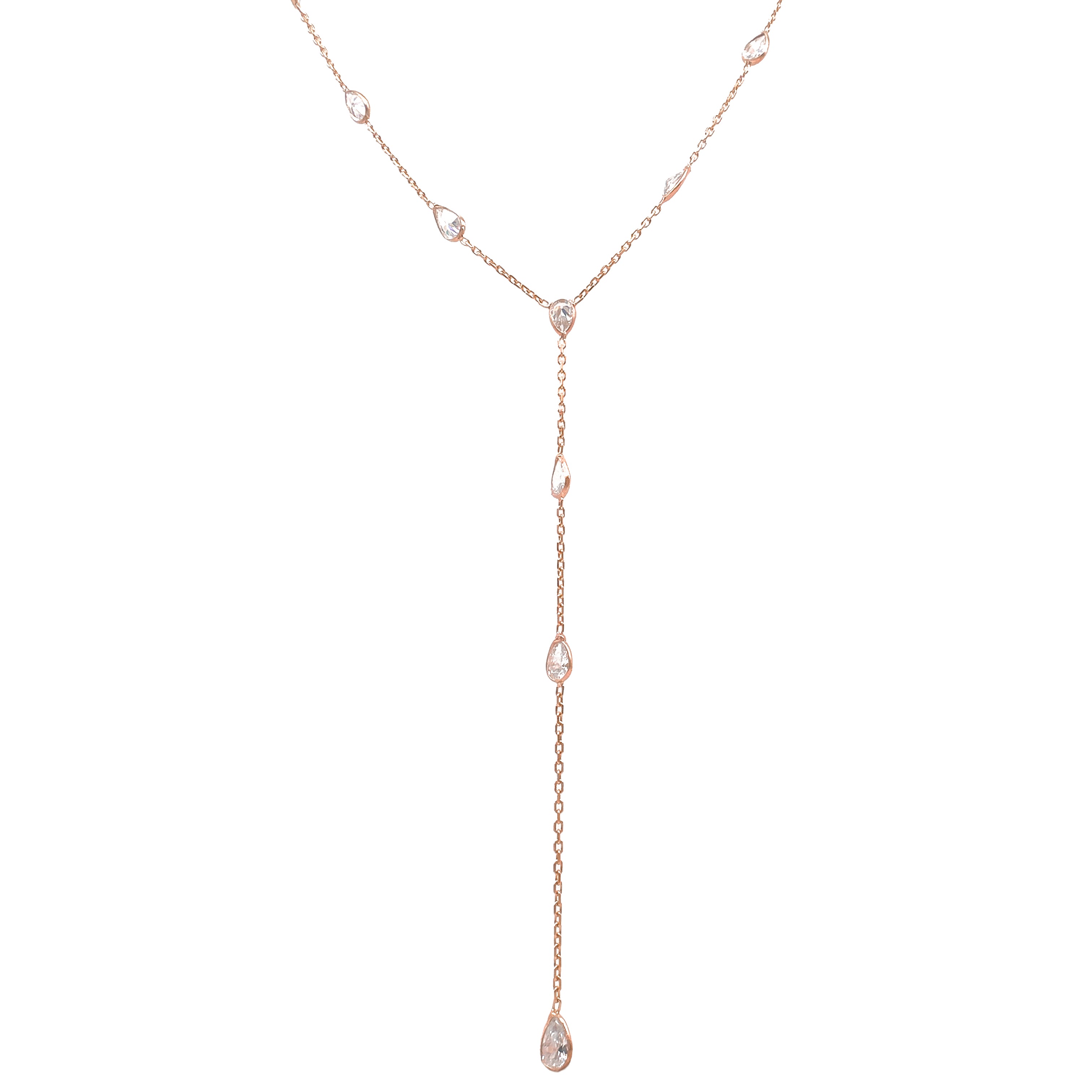 Damla Taşlı Y kolye