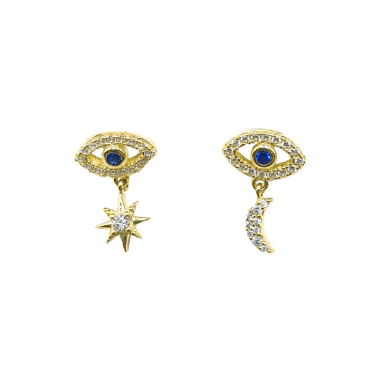 Dangle Eye Earrings