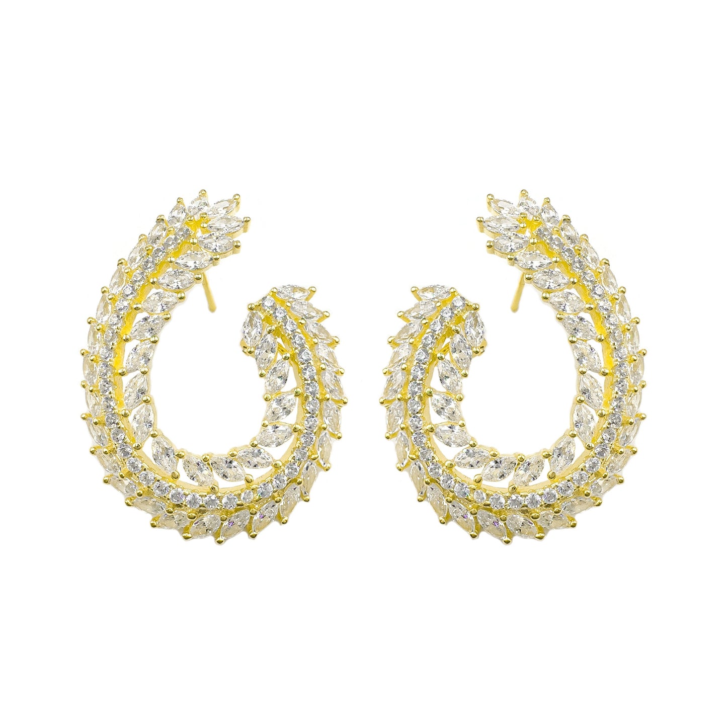 Flower J Evening Dress Earrings