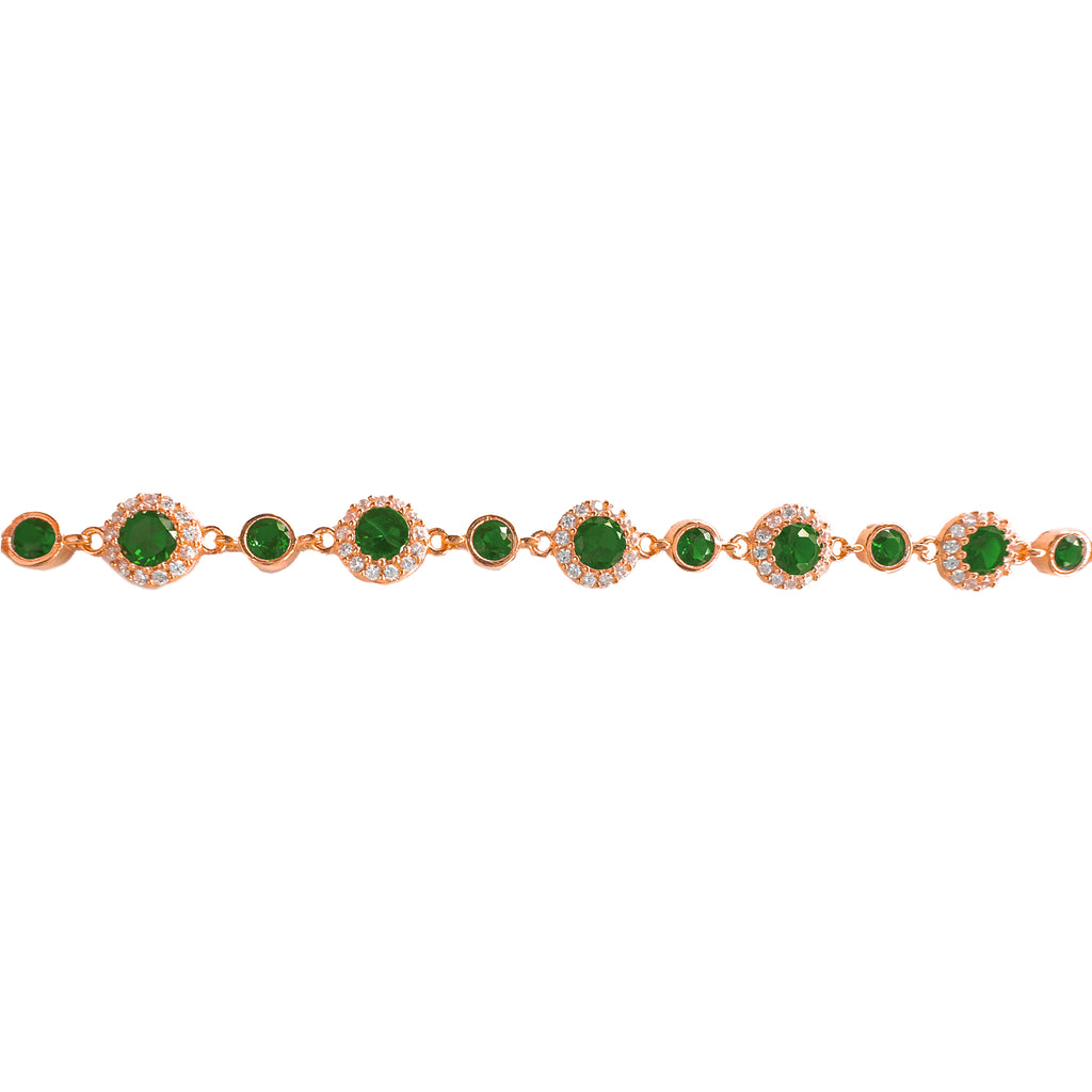 Yuvarlak Renkli Taşlı Mix Bileklik