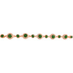 Yuvarlak Renkli Taşlı Mix Bileklik