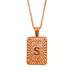 Plate Letter Necklace