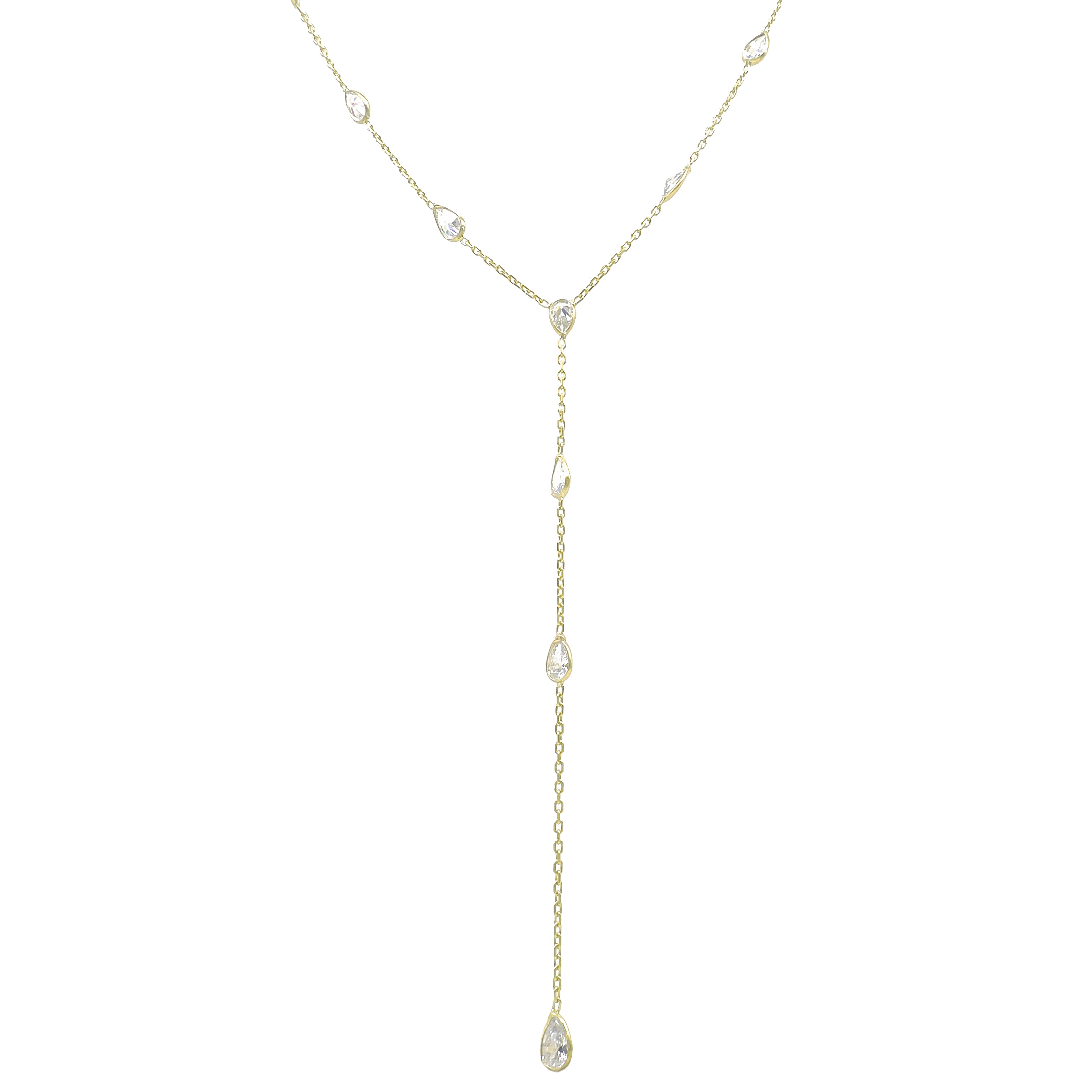 Damla Taşlı Y kolye