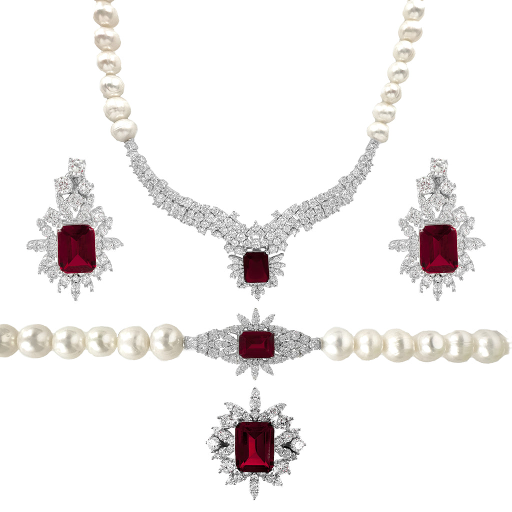 İncili Emerald Gece Seti