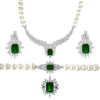 İncili Emerald Gece Seti