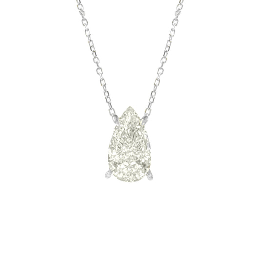 Taşlı Montür G-Color Damla Kolye