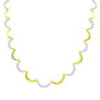 Two-Tone-Wave-Halskette