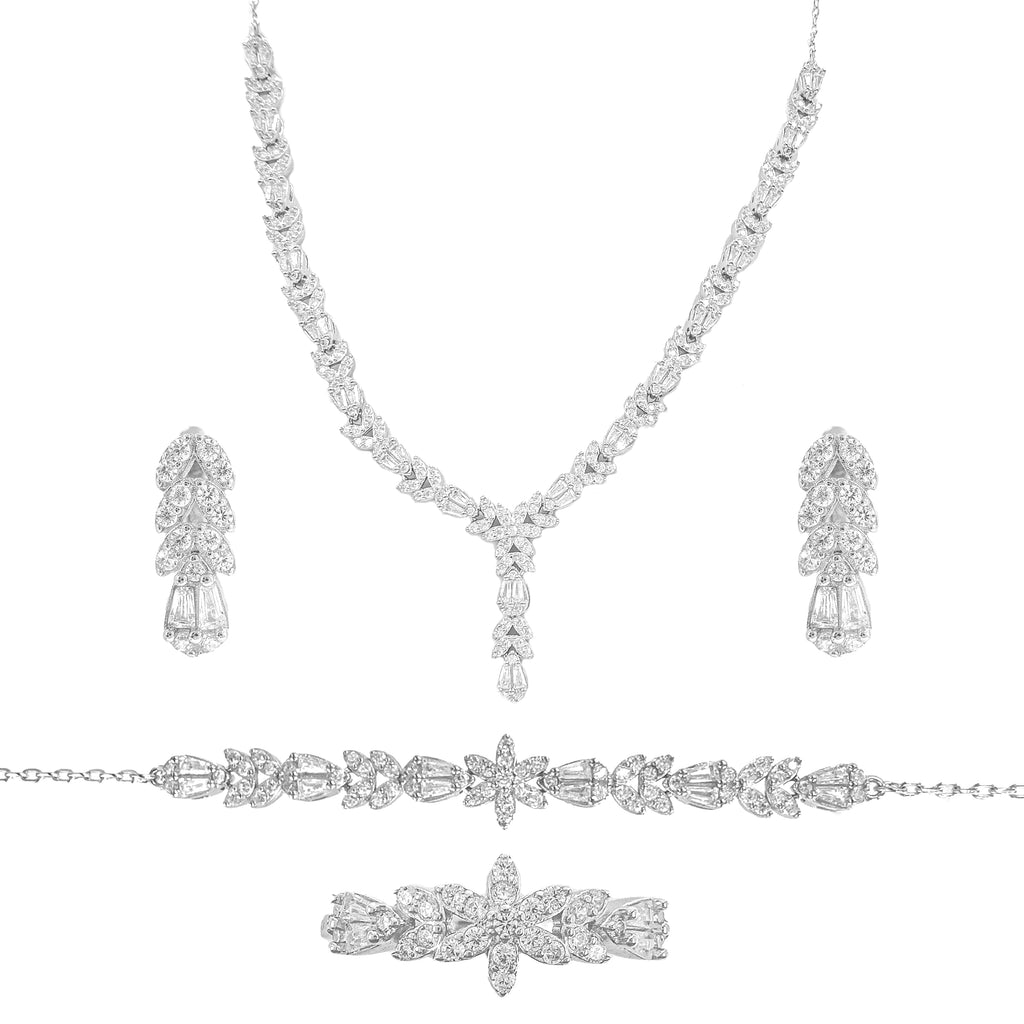 Baget ve Çiçek Taşlı Gece Seti