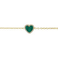 Armband mit Herz und Malachit