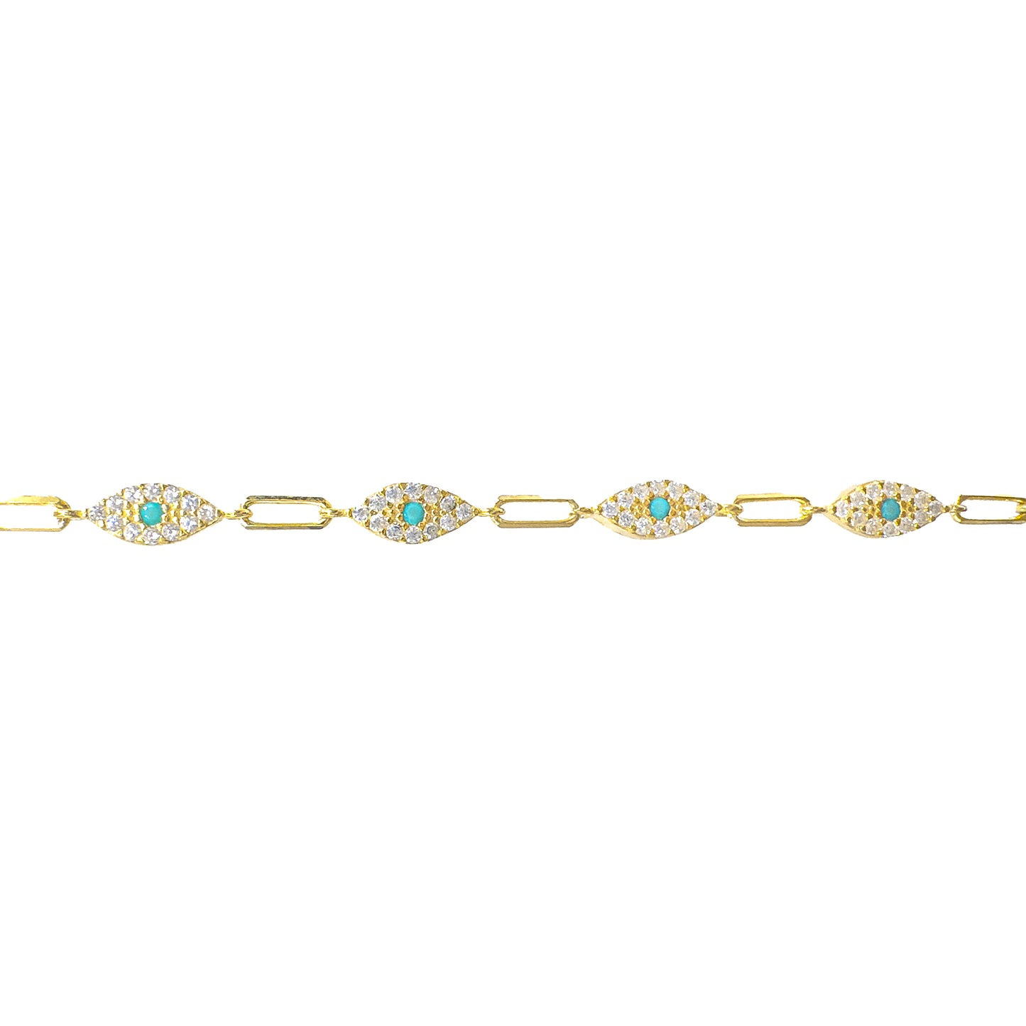 Blue Stone Eye Bracelet