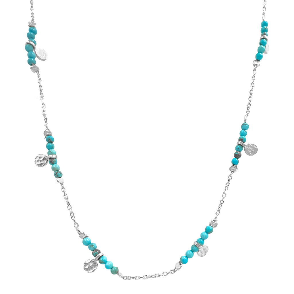 Turkuaz Boncuk Detay Kolye